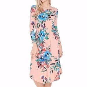 *CLOSEOUT* Blush Floral Dress